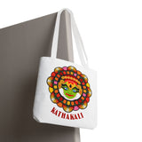 Kathakali Tote Bag Kerala Traditional Dance Art Canvas Bag Indian Culture Onam Festival Malayalam Heritage Ethnic Graphic Reusable Shopping Bag