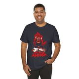 Akuma Matata Graphic T Shirt Fiery Demon Anime Style Streetwear Unisex Oversized Aesthetic Statement Tee