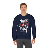 Move With Flow Breakdance Graphic Unisex Heavy Blend Crewneck Sweatshirt Hip Hop Streetwear Dance Rhythm Pullover