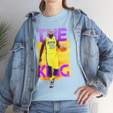 The Court Monarch Unisex Heavy Cotton Tee Basketball Power Graphic Shirt Streetwear for Athletes Hustlers and Motivational Sports Lovers
