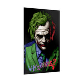 The Jocker Why So Serious Within Glossy Poster Emotional Gothic Wall Art Bold Psychological Design for Dark Aesthetic Lovers, Art Collectors, and Fearless Creatives