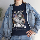 Sadness Graphic T Shirt Unisex Heavy Cotton Tee Greek Statue Art Design Emotional Aesthetic Streetwear Vintage Gothic Fashion Artistic Expression Top