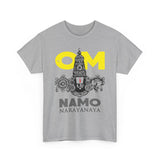 Om Namo Narayanaya Lord Vishnu Devotional Mantra Tshirt Spiritual Hindu Religious Graphic T Shirt For Men Women Bhakti Yoga Festival Wear Temple Visit Gift India