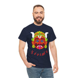 Poochandi Drishti Bommai Tamil T Shirt Traditional Evil Eye Protection Graphic Tee South Indian Folk Art Dhrishti Mask Cultural Festival Streetwear Unisex Cotton Spiritual Apparel