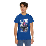 Aliens Exist UFO Graphic Unisex Heavy Cotton Tee Sci Fi Streetwear T Shirt Extraterrestrial Space Alien Design