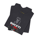 Italian Streetfighter Inspired Naked Motorcycle Graphic Unisex Heavy Cotton Tee Premium Racing Streetwear T Shirt for Riders Bikers Enthusiasts Everyday Wear