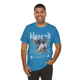 Blessed Angel Statue Graphic Unisex Jersey Short Sleeve Tee Gothic Streetwear Aesthetic Spiritual Bold Artistic Fashion T Shirt