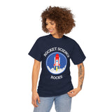 Rocket Science Rocks Unisex Heavy Cotton Tee Space Exploration T Shirt Astronomy STEM Education Science Lover Gift Astronaut Geek Nerd Graphic Top