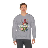 You Can Be Whatever Motivational Crewneck Sweatshirt Comfortable Unisex Pullover Bold Floral Empowerment Design Streetwear Positive Vibes Cozy Everyday Wear Perfect Gift for Dreamers Friends and Free...