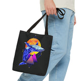 Ballena Cosmic Whale Art Eco Tote Bag Vibrant Geometric Ocean Design Durable Canvas Reusable Shopping Bag Premium Artistic Streetwear Accessory Perfect Gift for Nature Lovers Dreamers and Creative Thinkers