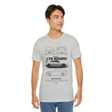 Silver Performance Coupe Artwork Unisex Heavy Cotton Tee High Speed Inspired Streetwear Graphic Shirt For Car Enthusiasts And Urban Lifestyle Fans