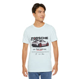 High-Performance Track Machine Blueprint Design Unisex Heavy Cotton Tee Powerful Street Racing Inspired Graphic Shirt