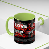 Love Yourself Deep Accent Coffee Mug 11oz 15oz Self Love Motivational Quote Cup Rose Graphic Positive Affirmation Daily Inspiration Empowerment Gift Mug