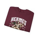 Hermes Greek Mythology Unisex Heavy Blend Crewneck Sweatshirt Ancient God of Communication and Travel Graphic Pullover