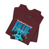 Blue Formula Race Car Graphic Unisex Heavy Cotton Tee High Speed Streetwear for Motorsport Fans and Racing Lifestyle Enthusiasts
