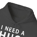 Unisex I Need A Huge Amount Of Money Hoodie Heavy Blend Pullover Sweatshirt Funny Motivational Graphic Hustle Entrepreneur Wealth Inspired Streetwear