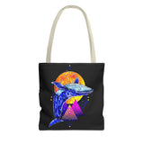 Ballena Cosmic Whale Art Eco Tote Bag Vibrant Geometric Ocean Design Durable Canvas Reusable Shopping Bag Premium Artistic Streetwear Accessory Perfect Gift for Nature Lovers Dreamers and Creative Thinkers