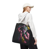 Snapshot of Madness Art Eco Tote Bag Dark Comic Neon Design Premium Canvas Reusable Shopping Bag Streetwear Lifestyle Accessory for Creative Thinkers Artists and Urban Dreamers