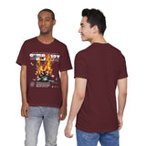 Currency Blaze Burning Money Graphic Unisex Jersey Short Sleeve Tee Bold Streetwear Flame Cash Statement T Shirt Urban Fashion