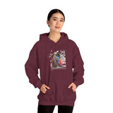 Sculptural Future Statue Art Graphic Unisex Heavy Blend Hooded Sweatshirt Cosmic Greek Goddess Abstract Bold Streetwear Hoodie