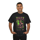 Ruler of the Sea Poseidon Unisex Heavy Cotton Tee Greek Mythology Statue Graphic Gothic Streetwear Bold Artistic Fashion T Shirt