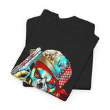 Skeleton Hustler Unisex Heavy Cotton Tee Bold Streetwear Graphic T-Shirt For Hustlers, Dreamers, And Fearless Go-Getters