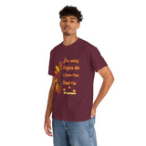 Unisex Ho’oponopono Sunflower T Shirt Healing Affirmation Tee Spiritual Gratitude Mindfulness Inspired Positive Energy Heavy Cotton Graphic Top