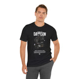 Harley Davidson Fat Bob Inspired Cruiser Motorcycle Graphic Unisex Heavy Cotton Tee Premium Biker Streetwear T Shirt for Riders Enthusiasts Everyday Wear