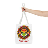 Kathakali Tote Bag Kerala Traditional Dance Art Canvas Bag Indian Culture Onam Festival Malayalam Heritage Ethnic Graphic Reusable Shopping Bag