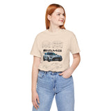 Aggressive Silver Widebody Supercar Blueprint Unisex Heavy Cotton Tee Performance Street Machine Graphic Shirt For Car Lovers And Gearheads