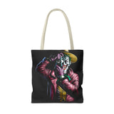 Snapshot of Madness Art Eco Tote Bag Dark Comic Neon Design Premium Canvas Reusable Shopping Bag Streetwear Lifestyle Accessory for Creative Thinkers Artists and Urban Dreamers