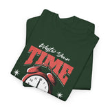 Waste Your Time Unisex Heavy Cotton Tee Graphic Black T Shirt Motivational Hustle Money Clock Streetwear Bold Entrepreneur Mindset Fashion Outfit