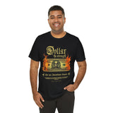 Dollar The Strength Burning Money Legacy Unisex Jersey Short Sleeve Tee Gothic Flames Graphic Bold Motivational Streetwear Statement T Shirt