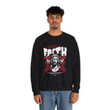 Faith Over Fear Jesus Crown Of Thorns Unisex Heavy Blend Crewneck Sweatshirt Christian Graphic Bold Religious Streetwear Motivational Bible Verse Pullover