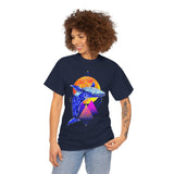 Ballena Cosmic Whale Art Unisex Heavy Cotton Tee Vibrant Geometric Ocean Design Premium Streetwear T Shirt Bold Marine Life Artwork Soft Comfortable Fit Perfect Gift for Nature Lovers and Creative...