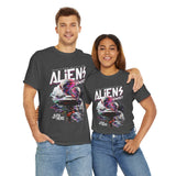 Aliens Exist UFO Graphic Unisex Heavy Cotton Tee Sci Fi Streetwear T Shirt Extraterrestrial Space Alien Design