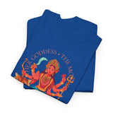 Goddess The Mother Durga T Shirt Divine Shakti Devi Maa Graphic Tee Navratri Durga Puja Festival Wear Hindu Spiritual Devotional Unisex Cotton Casual Streetwear Gift For Devotees