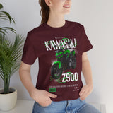 Kawasaki Z900 Green Naked Street Bike Graphic Unisex Heavy Cotton Tee Motorcycle Racing Streetwear Urban Rider Style Gift Shirt