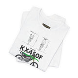 Kawasaki KX450F Motocross Inspired Unisex Heavy Cotton Tee Dirt Bike Racing Graphic Shirt For Riders Fans Streetwear Casual Wear Gift