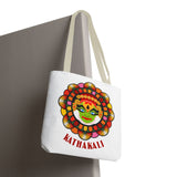Kathakali Tote Bag Kerala Traditional Dance Art Canvas Bag Indian Culture Onam Festival Malayalam Heritage Ethnic Graphic Reusable Shopping Bag