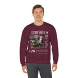 Fearless Devotion Unisex Heavy Blend Crewneck Sweatshirt Courage Loyalty Commitment Graphic Streetwear Pullover