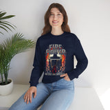 Firefighter Courage Sweatshirt One Life One Decision Unisex Heavy Blend Crewneck Bold Firefighter Design Motivational Streetwear Tribute To Heroes Perfect Gift For Firefighters And Everyday Warriors