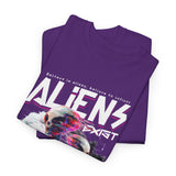 Aliens Exist UFO Graphic Unisex Heavy Cotton Tee Sci Fi Streetwear T Shirt Extraterrestrial Space Alien Design
