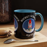 Rocket Science Rocks Accent Coffee Mug 11oz 15oz Space Lover Science Gift Black White Two Tone Ceramic Cup