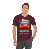 Legendary Orange Street Machine Rear View Unisex Heavy Cotton Tee Powerful JDM Inspired Car Art Graphic Shirt for Collectors and Gearheads