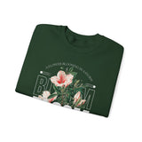 Bloom Stronger Floral Graphic Crewneck Comfortable Unisex Sweatshirt Motivational Streetwear Inspirational Empowerment Design for Self Growth Resilience Perfect Gift for Friends Birthdays Cozy Days...