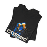 Cosmic Catalyst Unisex Jersey Short Sleeve Tee Graphic T-Shirt Futuristic Sci Fi Space Astronaut Cyberpunk Streetwear Bold Galaxy Design Alpha Mindset Fashion