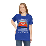 Legendary Orange Street Machine Rear View Unisex Heavy Cotton Tee Powerful JDM Inspired Car Art Graphic Shirt for Collectors and Gearheads