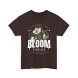 Bloom Stronger Floral Graphic Unisex Heavy Cotton Tee Comfortable Motivational Streetwear Inspirational Empowerment T Shirt Perfect Gift for Nature Lovers Self Growth Casual Wear