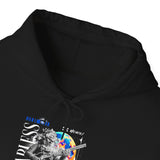 Fearless Memory Unisex Heavy Blend Hooded Sweatshirt Graphic Hoodie Black Astronaut Space Warrior Futuristic Sci Fi Bold Streetwear Artistic Fashion Outfit